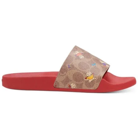 COACH Women's Udele Sport Pool Slides - Picture 2 of 4